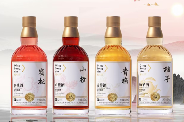 轻松饮 四果酒：山楂、柚子、蜜桃、青梅